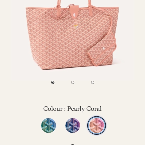 Goyard Handbags - Goyard Saint Louis GM bag Limited Edition Pearly Coral Iridescent NWT